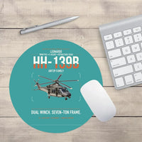 Thumbnail for Leonardo HH-139B design on turquoise round mouse pad