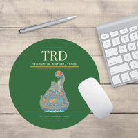Thumbnail for Trondheim Airport Vrnes TRD Mouse-Pad Round - Green