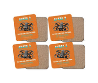 Thumbnail for DJI Avata 2 design on orange 4 pieces set coaster