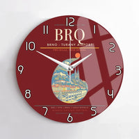Thumbnail for Brno - Turany Airport BRQ Wall-Clock No-Frame - Dark Red