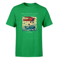 Thumbnail for VINTAGE G4203 - The Endurance Clock - Premium T-Shirt design on green premium t shirt