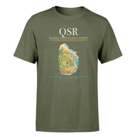 Thumbnail for Salerno Costa d'Amalfi Airport (QSR) T-Shirt single-side front print in Green Army | salerno-costa-damalfi-airport-qsr-double-side-t-shirt