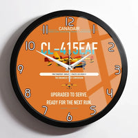 Thumbnail for Canadair CL-415EAF design on orange framed wall clock