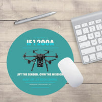 Thumbnail for Inspired Flight IF1200A design on turquoise round mouse pad