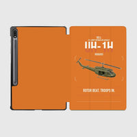 Thumbnail for Bell UH-1H Iroquois design on orange samsung tablet tablet case