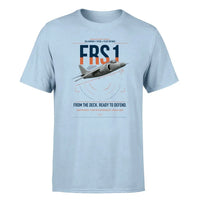 Thumbnail for British Aerospace Sea Harrier FRS.1 design on light blue t-shirt, single-side print