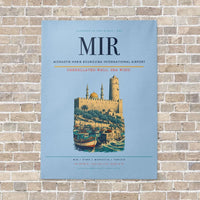 Thumbnail for Monastir Habib Bourguiba International Airport MIR vertical canvas print - no frame - light blue background