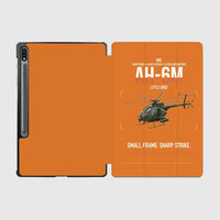 Thumbnail for MD AH-6M Little Bird design on orange samsung tablet tablet case