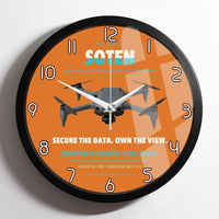 Thumbnail for ACSL SOTEN design on orange framed wall clock