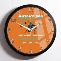 Thumbnail for DJI Matrice 400 design on orange framed wall clock