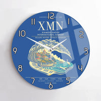 Thumbnail for Xiamen Gaoqi International Airport XMN Wall-Clock No-Frame - Blue