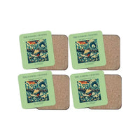 Thumbnail for The Iceberg Channel - Designed Coasters design on light green 4-pieces-set