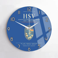 Thumbnail for Huntsville International Airport HSV Wall-Clock No-Frame - Blue