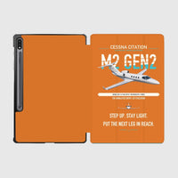 Thumbnail for Cessna Citation M2 Gen2 design on orange samsung tablet tablet case