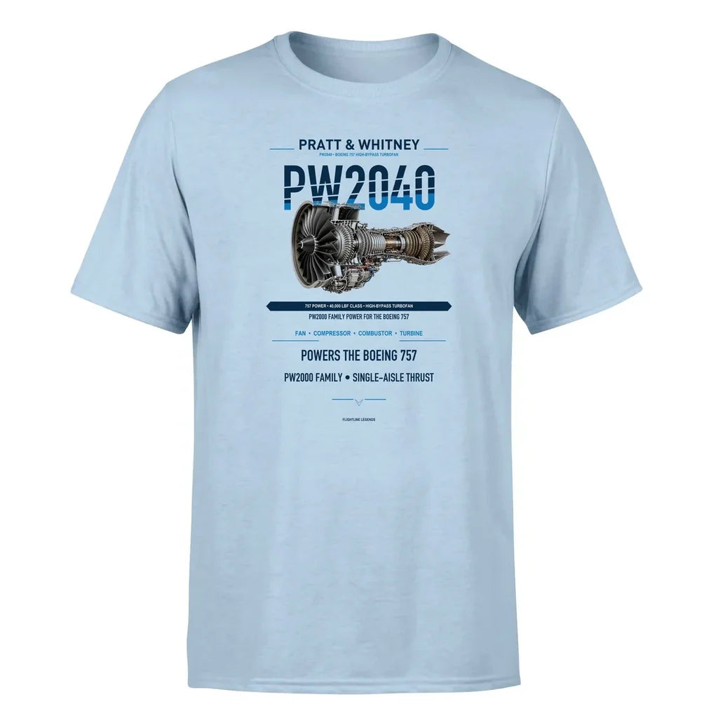 PW2040 design on light blue single side