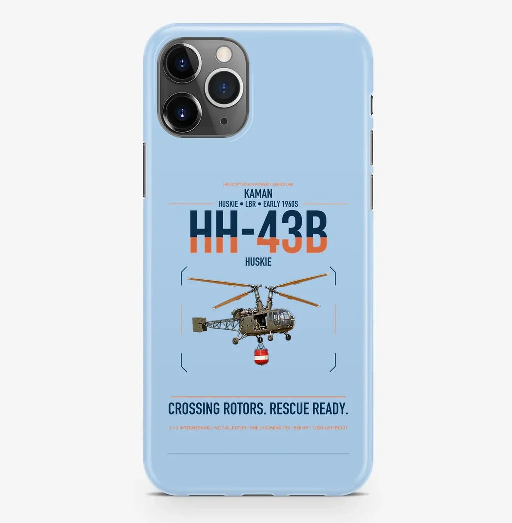 Kaman HH-43B Huskie design on light blue magsafe iphone case, for iPhone Pro Max