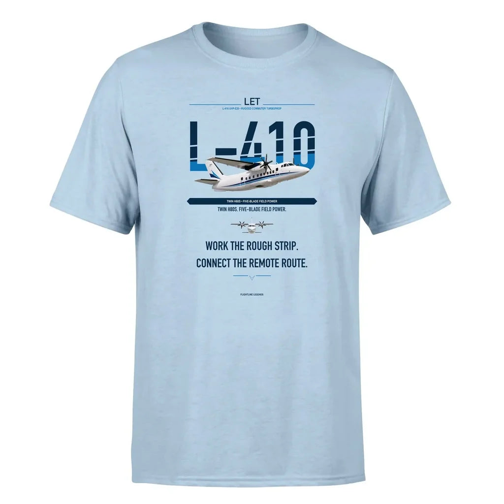 LET L-410 UVP-E20 design on light blue single side