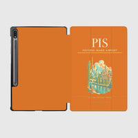 Thumbnail for Poitiers–Biard Airport (PIS) design on orange samsung tablet tablet case