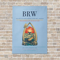 Thumbnail for Wiley Post–Will Rogers Memorial Airport BRW — Utqiagvik vertical canvas print - no frame - light blue background