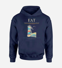 Thumbnail for Pangborn Memorial Airport (EAT) design on navy blue hoodie single-side print