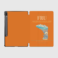 Thumbnail for Manas International Airport (FRU) design on orange samsung tablet tablet case