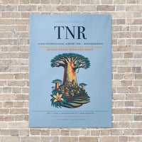 Thumbnail for Ivato International Airport TNR — Antananarivo vertical canvas print - no frame - light blue background