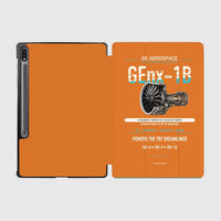 Thumbnail for GEnx-1B design on orange samsung tablet tablet case