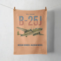 Thumbnail for B-25J Mitchell design on orange towel