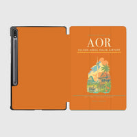 Thumbnail for Sultan Abdul Halim Airport (AOR) design on orange samsung tablet tablet case