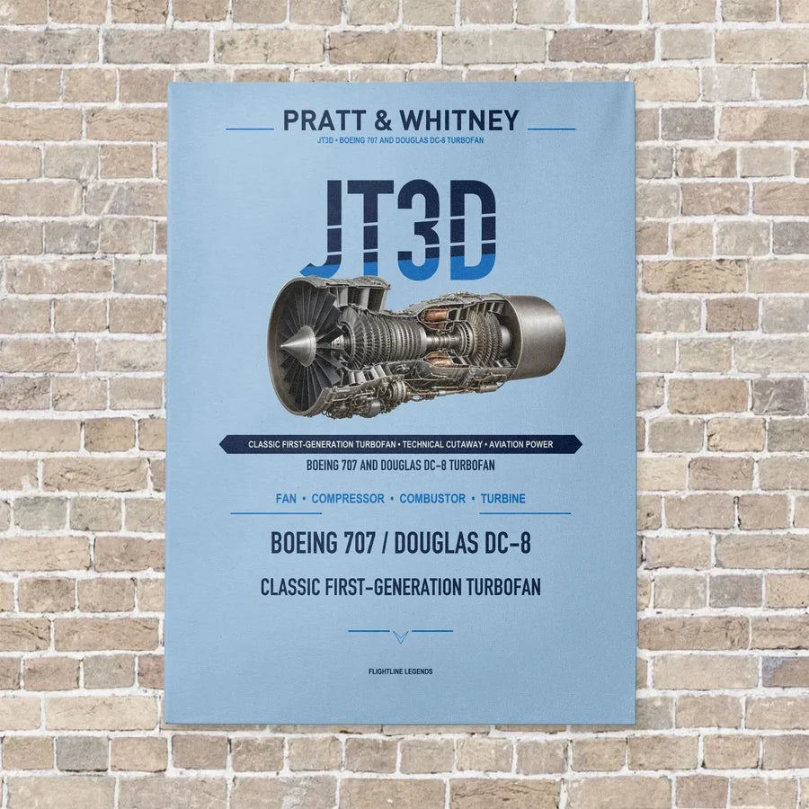 JT3D vertical canvas print - no frame - light blue background