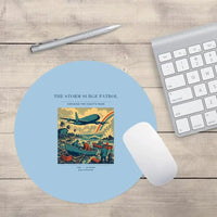 Thumbnail for VINTAGE G4367 - The Storm Surge Patrol - Designed Mouse Pads design on lightblue round
