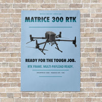 Thumbnail for DJI Matrice 300 RTK vertical canvas print - no frame - light blue background