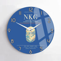 Thumbnail for Nanjing Lukou International Airport NKG Wall-Clock No-Frame - Blue