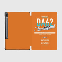 Thumbnail for Diamond DA62 design on orange samsung tablet tablet case
