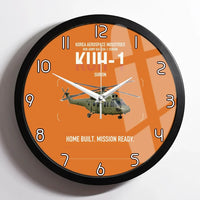 Thumbnail for Korea Aerospace Industries KUH-1 Surion design on orange framed wall clock