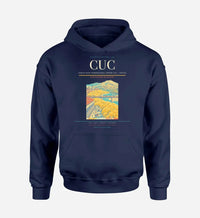 Thumbnail for Camilo Daza International Airport (CUC) design on navy blue hoodie single-side print