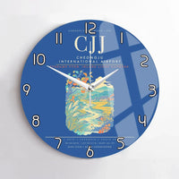 Thumbnail for Cheongju International Airport CJJ Wall-Clock No-Frame - Blue