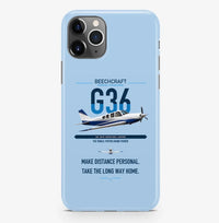 Thumbnail for Beechcraft Bonanza G36 design on light blue magsafe iphone case, for iPhone Pro Max