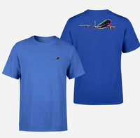 Thumbnail for Customisable Multicolor Airplane T-Shirt - view 10