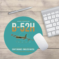 Thumbnail for B-52H Stratofortress design on turquoise round mouse pad
