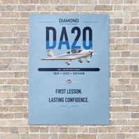 Thumbnail for Diamond DA20 vertical canvas print - no frame - light blue background