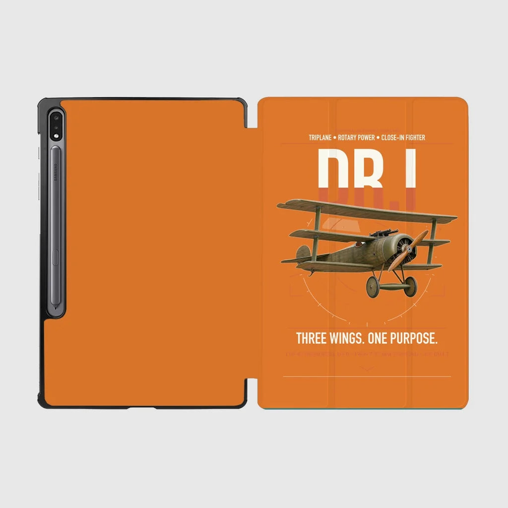 Fokker Dr.I design on orange samsung tablet tablet case