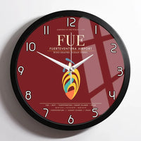 Thumbnail for Fuerteventura Airport FUE Wall-Clock Framed - Dark Red