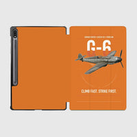 Thumbnail for Messerschmitt Bf 109G-6 design on orange samsung tablet tablet case