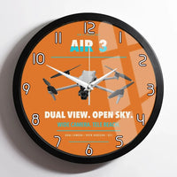 Thumbnail for DJI Air 3 design on orange framed wall clock