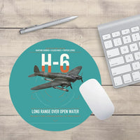 Thumbnail for Heinkel He 111H-6 design on turquoise round mouse pad
