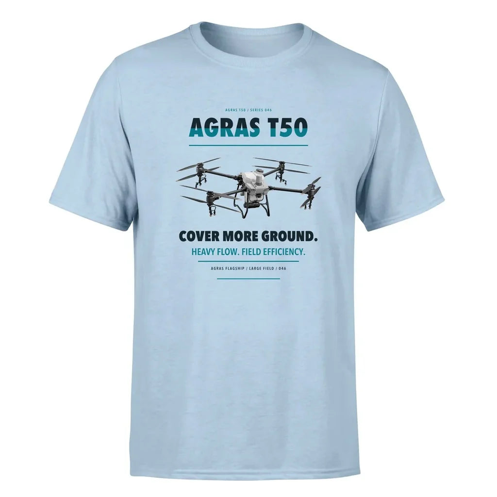 DJI Agras T50 design on light blue single side