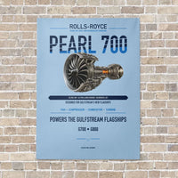 Thumbnail for PEARL 700 vertical canvas print - no frame - light blue background