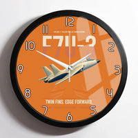 Thumbnail for F7U-3 Cutlass design on orange framed wall clock