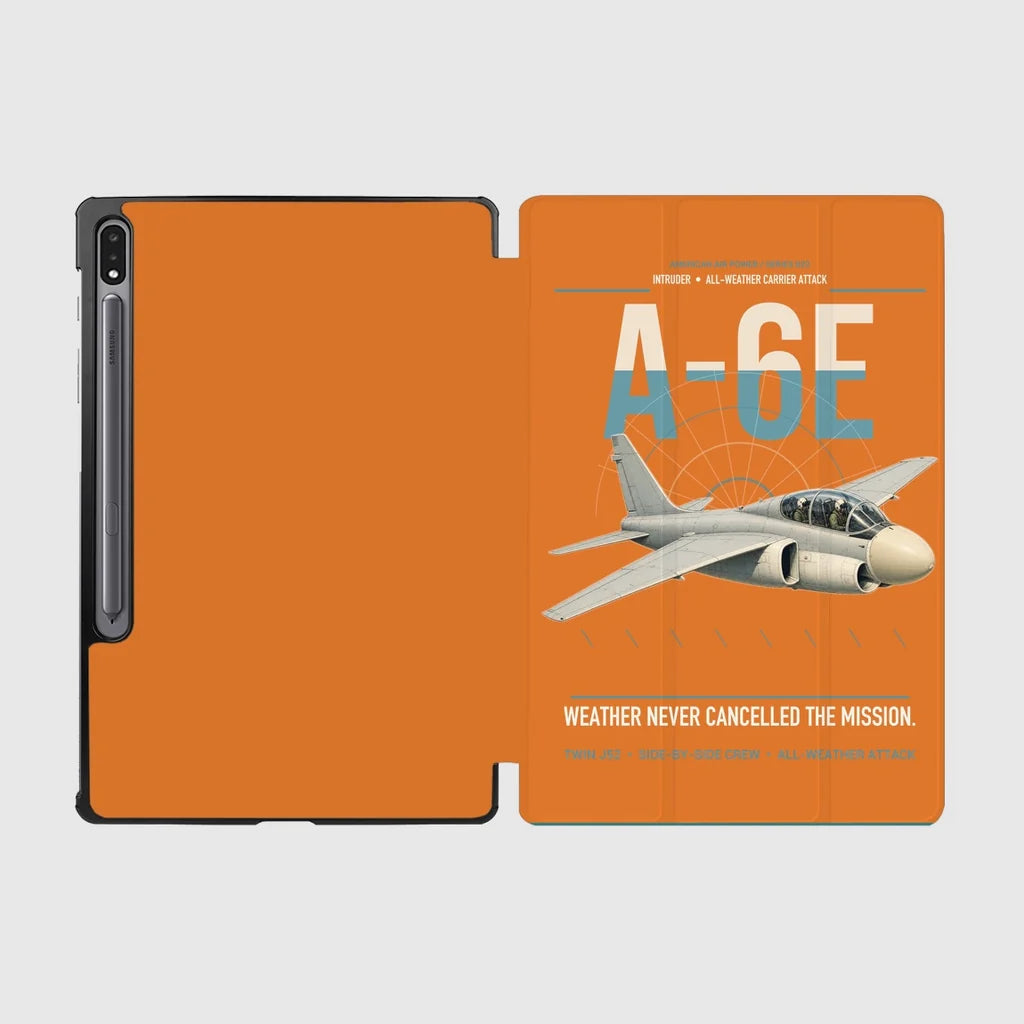 A-6E Intruder design on orange samsung tablet tablet case